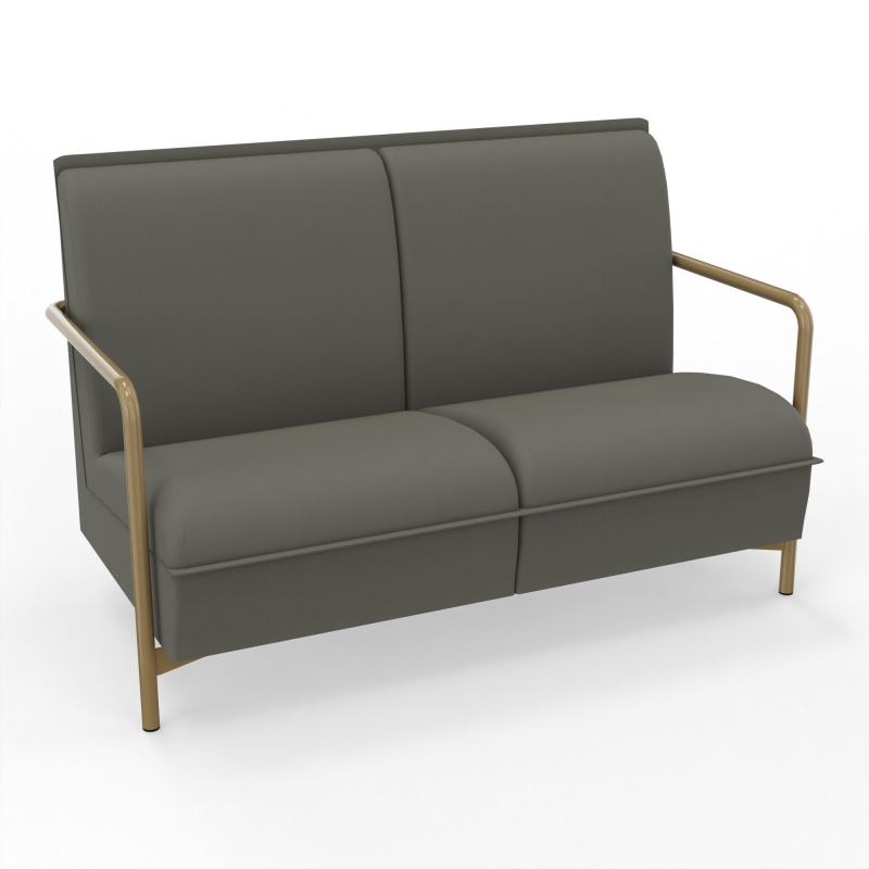 ASSISE LOUNGE 2 PLACES AVEC DOSSIER 4 PIEDS FIXES CH Z3