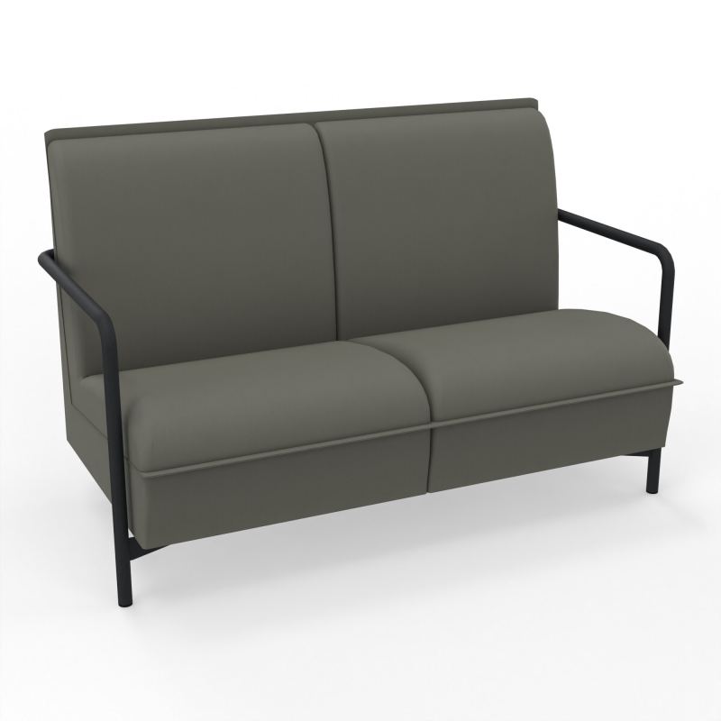 ASSISE LOUNGE 2 PLACES AVEC DOSSIER 4 PIEDS FIXES CH ZP