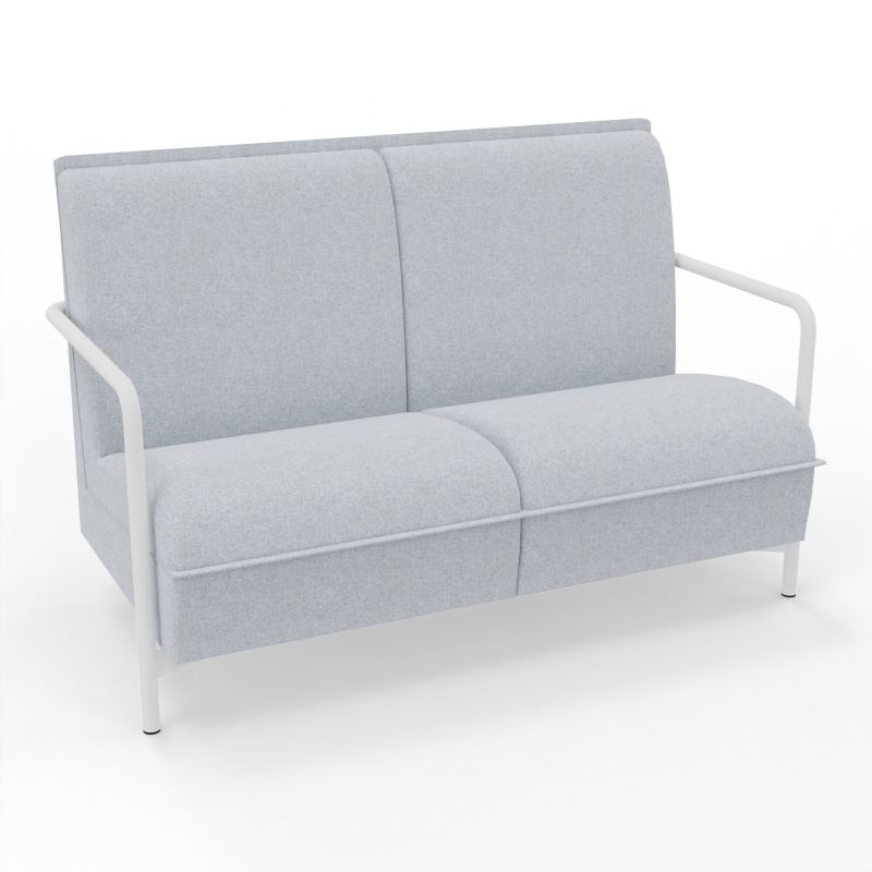 ASSISE LOUNGE 2 PLACES AVEC DOSSIER 4 PIEDS FIXES DA ZO