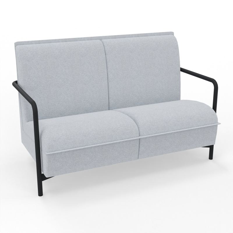 ASSISE LOUNGE 2 PLACES AVEC DOSSIER 4 PIEDS FIXES DA ZP