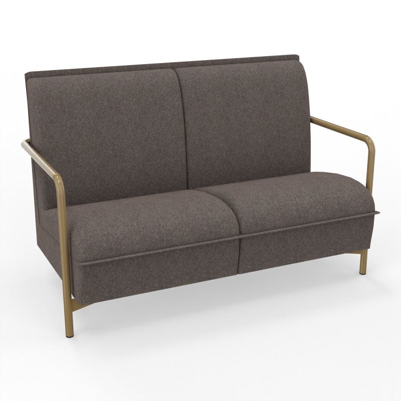 ASSISE LOUNGE 2 PLACES AVEC DOSSIER 4 PIEDS FIXES DD Z3