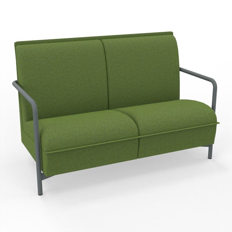 ASSISE LOUNGE 2 PLACES AVEC DOSSIER 4 PIEDS FIXES DE SU