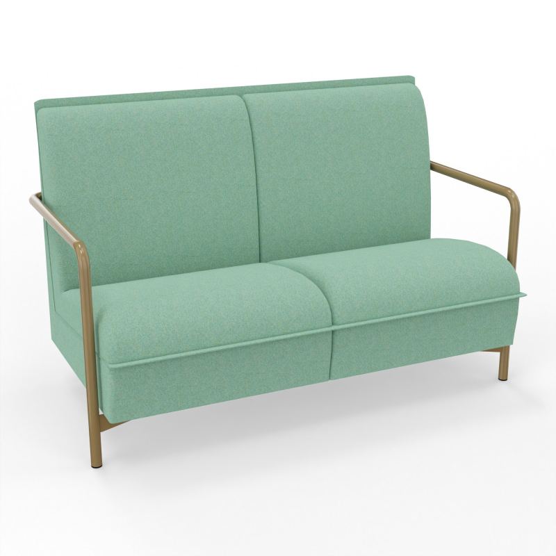 ASSISE LOUNGE 2 PLACES AVEC DOSSIER 4 PIEDS FIXES DF Z3