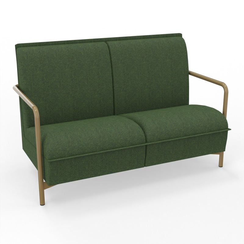 ASSISE LOUNGE 2 PLACES AVEC DOSSIER 4 PIEDS FIXES DG Z3