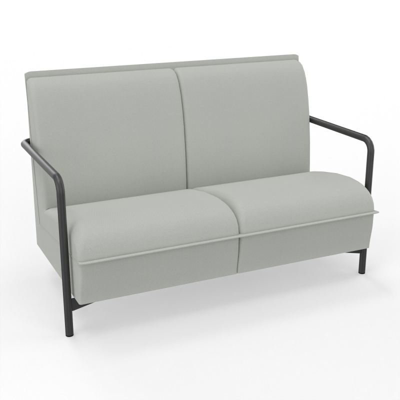 ASSISE LOUNGE 2 PLACES AVEC DOSSIER 4 PIEDS FIXES E5 SC