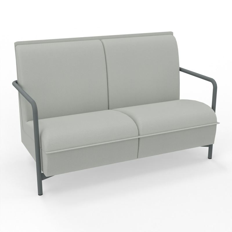 ASSISE LOUNGE 2 PLACES AVEC DOSSIER 4 PIEDS FIXES E5 SU
