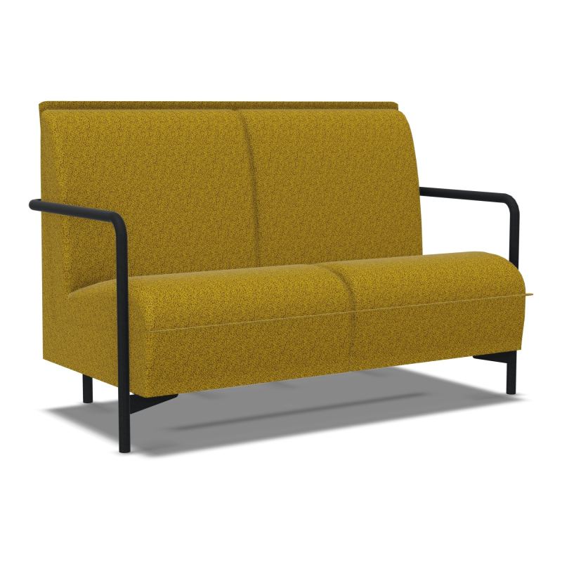 ASSISE LOUNGE 2 PLACES AVEC DOSSIER 4 PIEDS FIXES E9 ZP