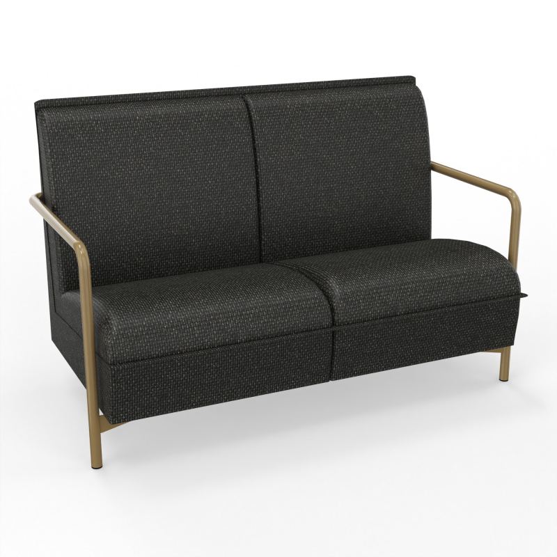ASSISE LOUNGE 2 PLACES AVEC DOSSIER 4 PIEDS FIXES  T9 Z3