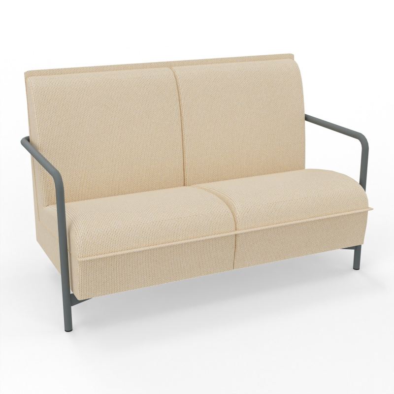 ASSISE LOUNGE 2 PLACES AVEC DOSSIER 4 PIEDS FIXES  TL SU