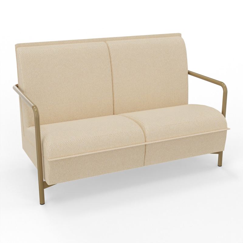 ASSISE LOUNGE 2 PLACES AVEC DOSSIER 4 PIEDS FIXES  TL Z3