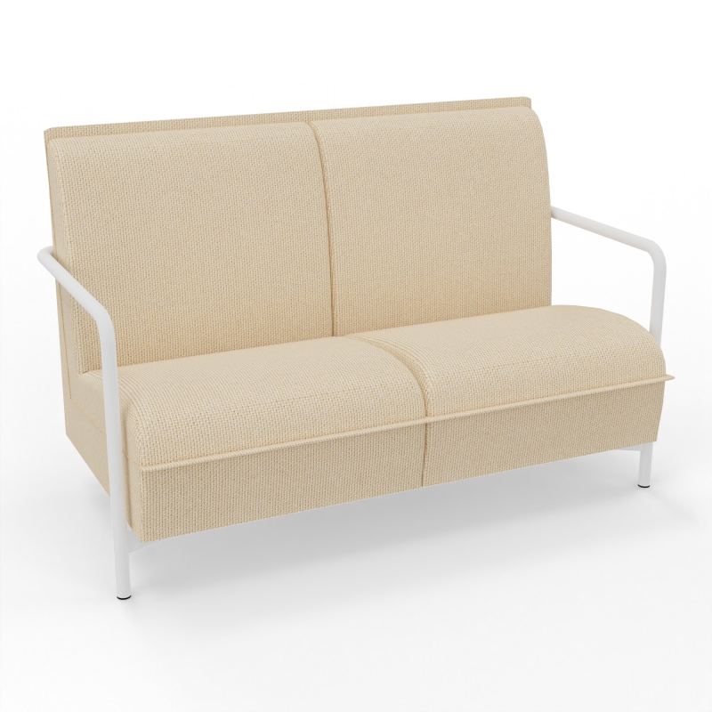 ASSISE LOUNGE 2 PLACES AVEC DOSSIER 4 PIEDS FIXES  TL ZO
