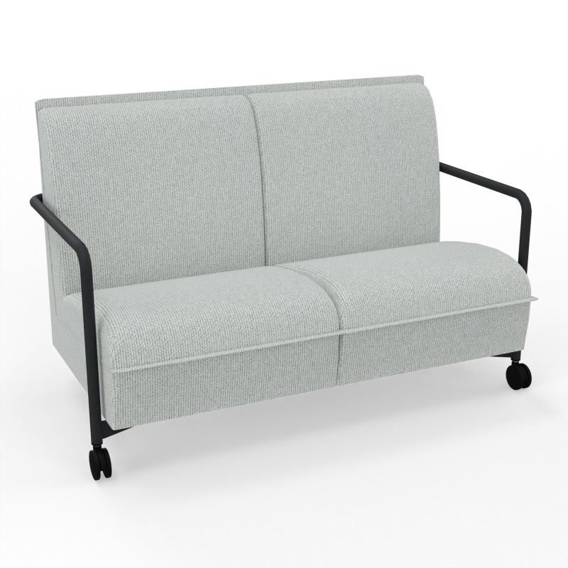 ASSISE LOUNGE MOBILE 2 PLACES AVEC DOSSIER 2 PIEDS FIXES 2 ROUES  T8 ZP