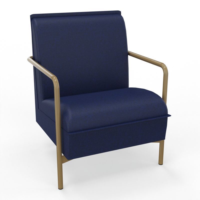 ASSISE RESTAURATION 1 PL AVEC DOSSIER 4 PIEDS FIXES B6 Z3