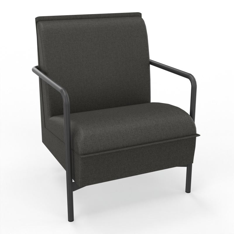 ASSISE RESTAURATION 1 PL AVEC DOSSIER 4 PIEDS FIXES B7 SC