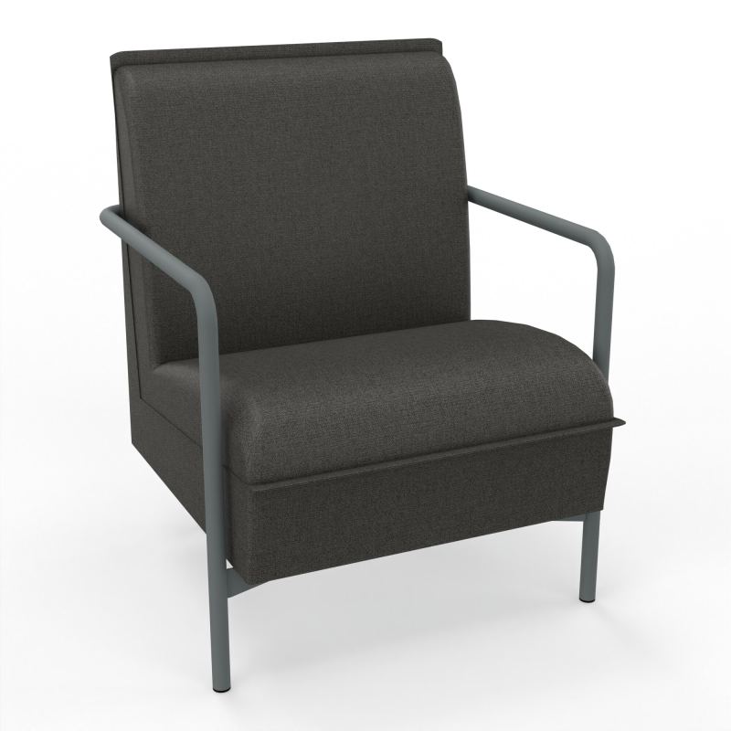 ASSISE RESTAURATION 1 PL AVEC DOSSIER 4 PIEDS FIXES B7 SU