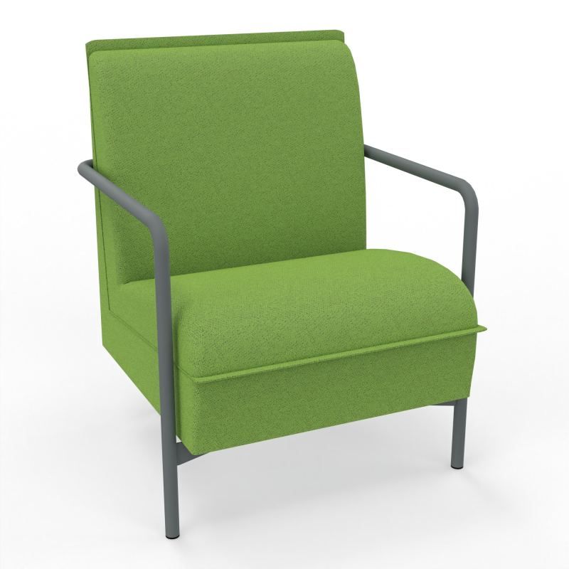 ASSISE RESTAURATION 1 PL AVEC DOSSIER 4 PIEDS FIXES BK SU