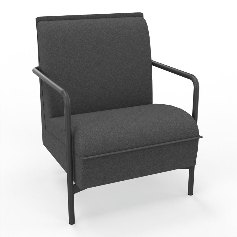 ASSISE RESTAURATION 1 PL AVEC DOSSIER 4 PIEDS FIXES DB SC