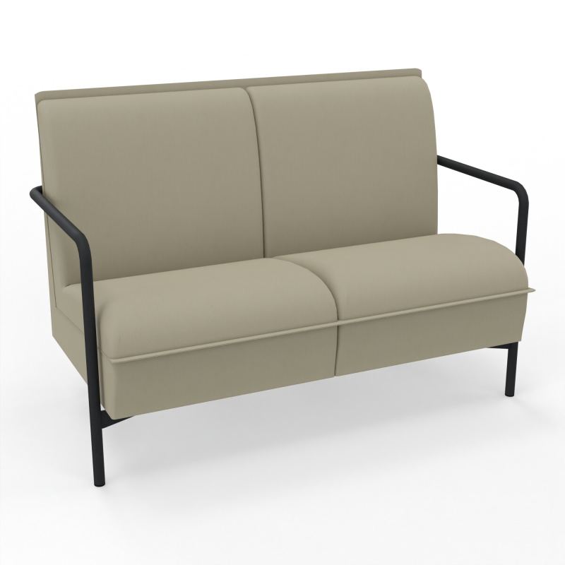 ASSISE RESTAURATION 2 PL AVEC DOSSIER 4 PIEDS FIXES CG ZP