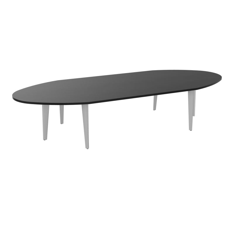 TABLE OVALE 12P L360XP140 EP30 2 PLT DRT L180+2 PLT ELLIPSES PP OBTX6 4+2 PIEDS TRIANG RK