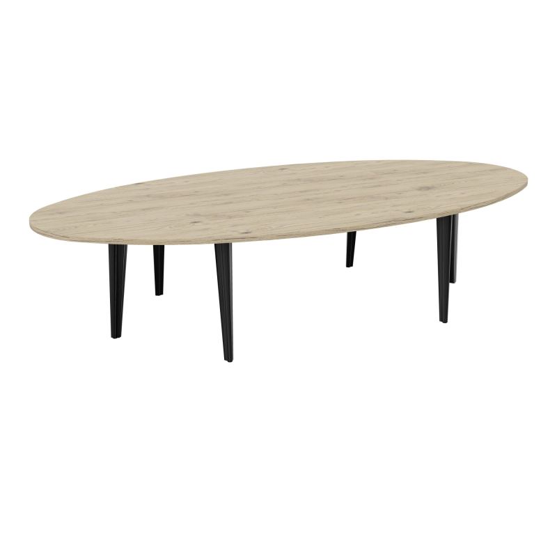 TABLE ELLIPTIQUE 10P L320XP156 EP30 2 PLTCRBE SYM L140+2 PLT ELLIPSES PP OBTX6 4+2 PIEDS T