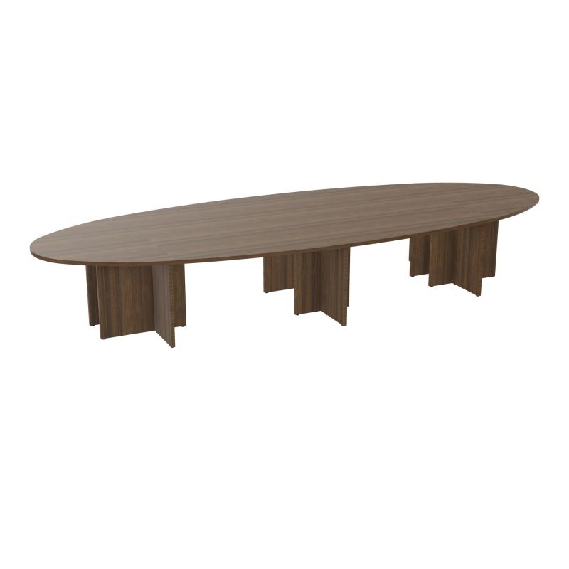 TABLE ELLIPTIQUE 14P L460XP170 EP30 4 PLT CRBE ASYM L140 (2 GCHE+2 DT)+2 PLT ELLIPSES PP O