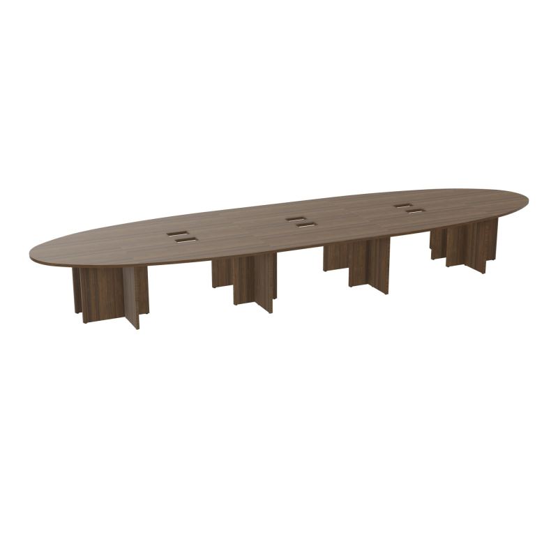TABLE ELLIPTIQUE 18P L600XP170 EP30 4 PLT CRBE ASYM L140 (2 GCHE+2 DT)+2 PLT DRT L140+2 PL