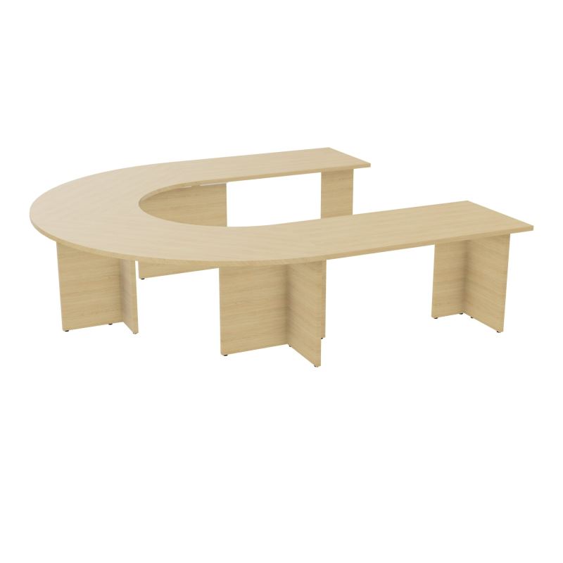 TABLE EN U 10P L275XP270 EP30 2 PLT DRT L140+2 PLT ANGLE 90° L135 PP OBTX6 5 PIEDS PX R1
