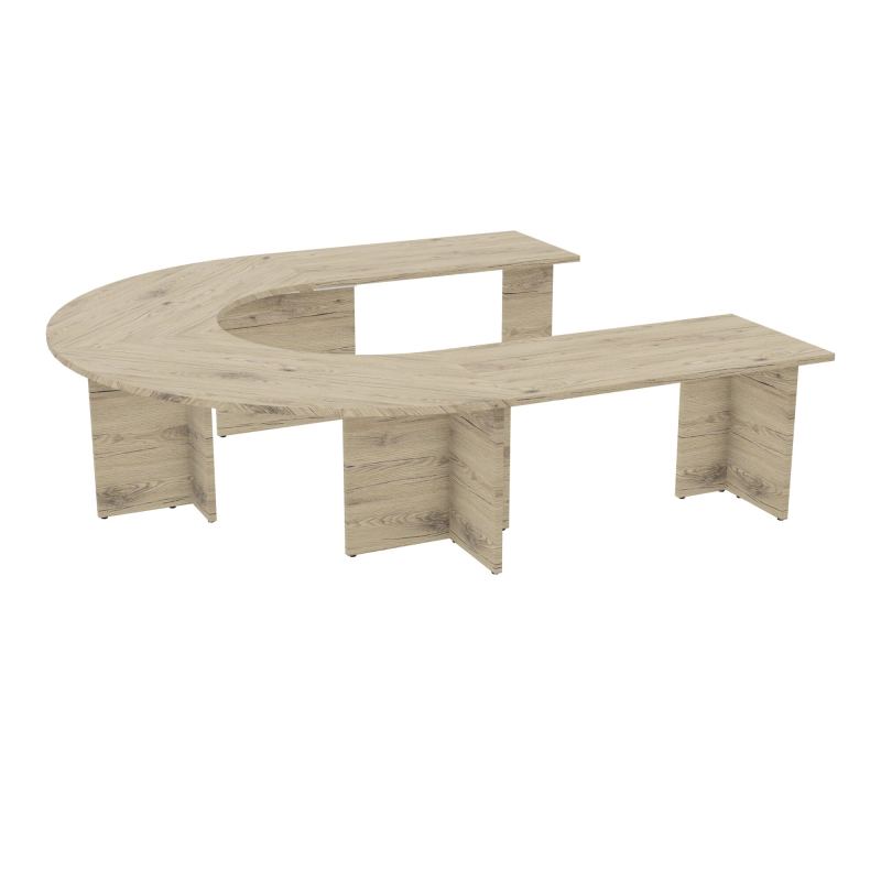 TABLE EN U 10P L275XP270 EP30 2 PLT DRT L140+2 PLT ANGLE 90° L135 PP OBTX6 5 PIEDS PX R3