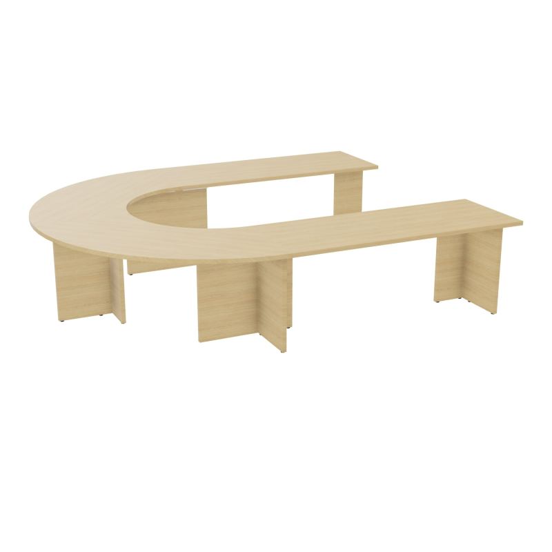 TABLE EN U 12P L315XP270 EP30 2 PLT DRT L180+2 PLT ANGLE 90° L135 PP OBTX6 5 PIEDS PX R1