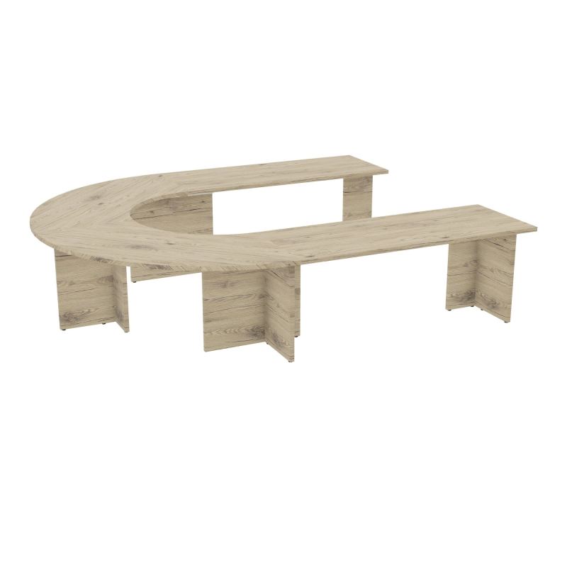TABLE EN U 12P L315XP270 EP30 2 PLT DRT L180+2 PLT ANGLE 90° L135 PP OBTX6 5 PIEDS PX R3