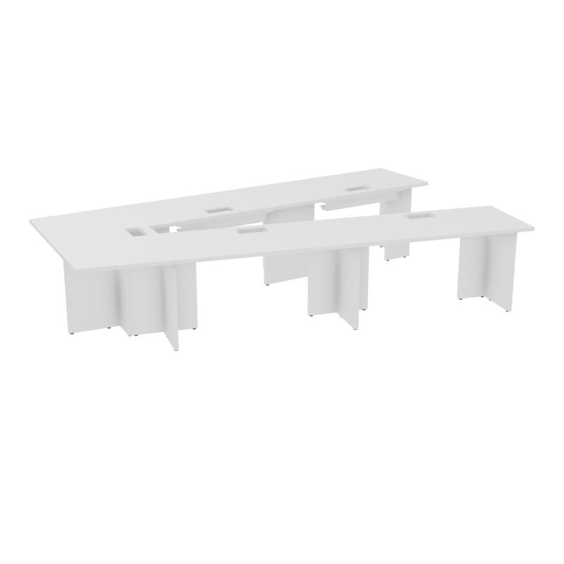 TABLE EN V 10P L356XP234 EP30 4 PLT DRT L140+1 PLT TRAPEZE EXTRE DÉC TRAPPEX5+GOULOTTE+GU
