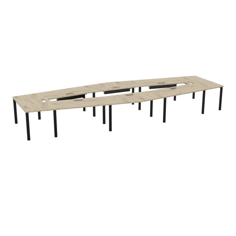 TABLE EN LOSANGE 16P L577XP217/142,5 EP30 4 PLT DRT L140+2 PLT TRAPEZE INT+2 PLT TRAPEZE