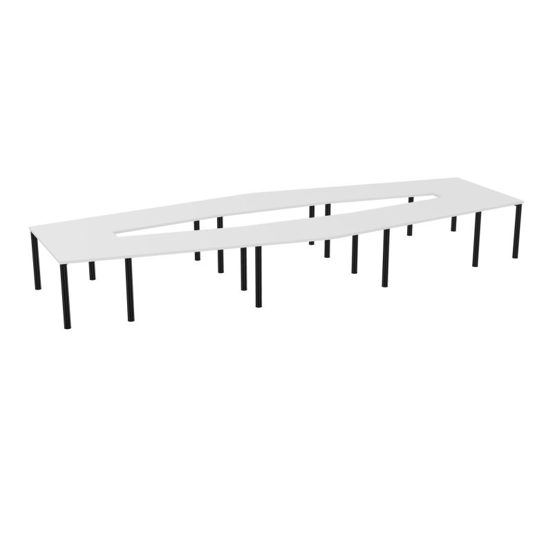 TABLE EN LOSANGE 16P L577XP217/142,5 EP30 4 PLT DRT L140+2 PLT TRAPEZE INT+2 PLT TRAPEZE