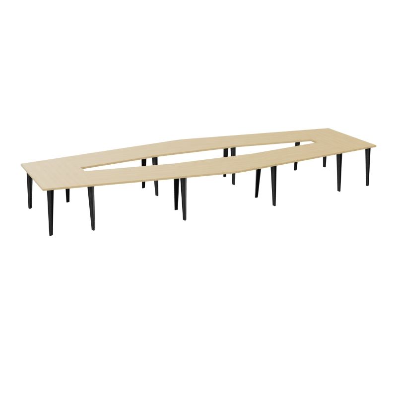 TABLE EN LOSANGE 16P L577XP217/142,5 EP30 4 PLT DRT L140+2 PLT TRAPEZE INT+2 PLT TRAPEZE