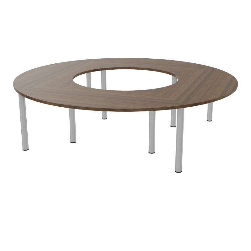 TABLE RONDE 12P L270XP270 EP30 4 PLT ANGLE 90° L135 PP OBTX4 8 PIEDS MÉTAL Ø70 N6 SA