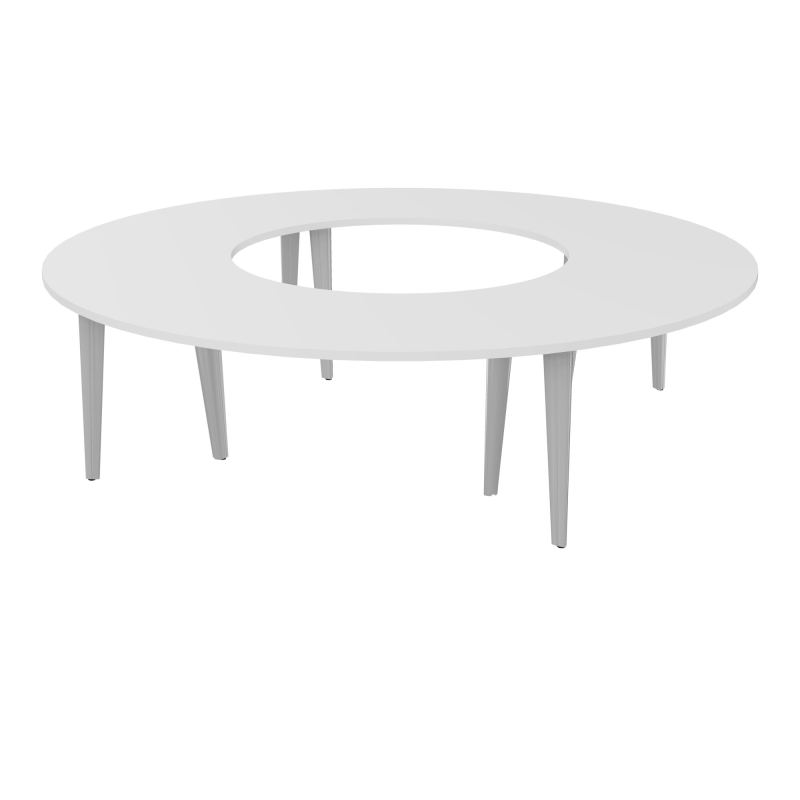 TABLE RONDE 12P L270XP270 EP30 4 PLT ANGLE 90° L135 PP OBTX4 6+2 PIEDS TRIANG MG SA