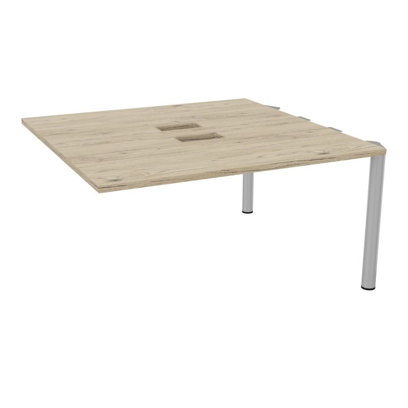 KIT EXTENSION POUR TABLES OVALES 4P L140XP140 CM (2X70) DÉC TRAPPE X2+GOULOTTE DBLE 4 PIE