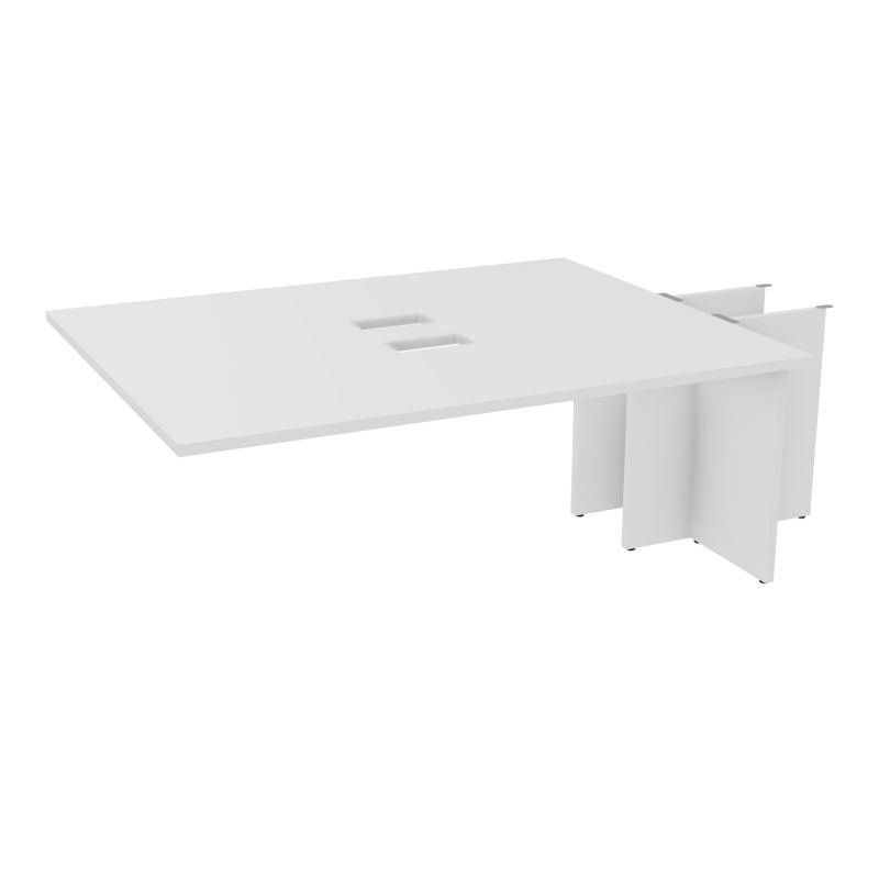 KIT EXTENSION POUR TABLES OVALES 6P L180XP140 CM (2X70) DÉC TRAPPE X2+GOULOTTE DBLE 2 PIE