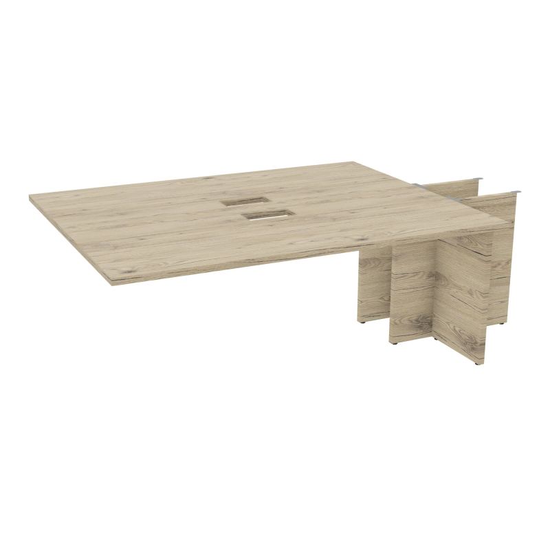 KIT EXTENSION POUR TABLES OVALES 6P L180XP140 CM (2X70) DÉC TRAPPE X2+GOULOTTE DBLE 2 PIE