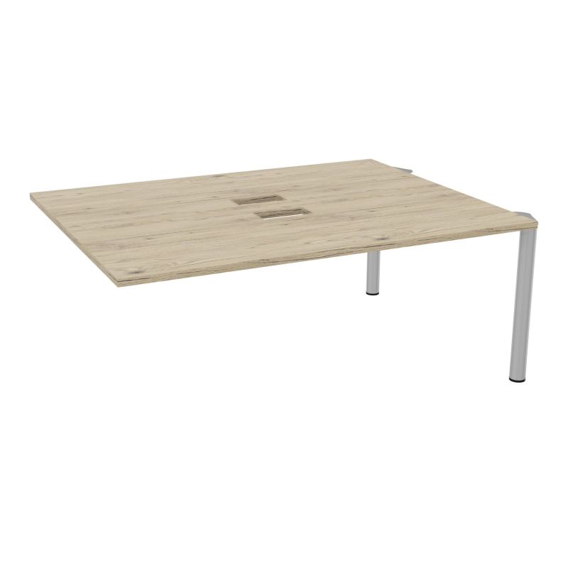 KIT EXTENSION POUR TABLES OVALES 6P L180XP140 CM (2X70) DÉC TRAPPE X2+GOULOTTE DBLE 4 PIE