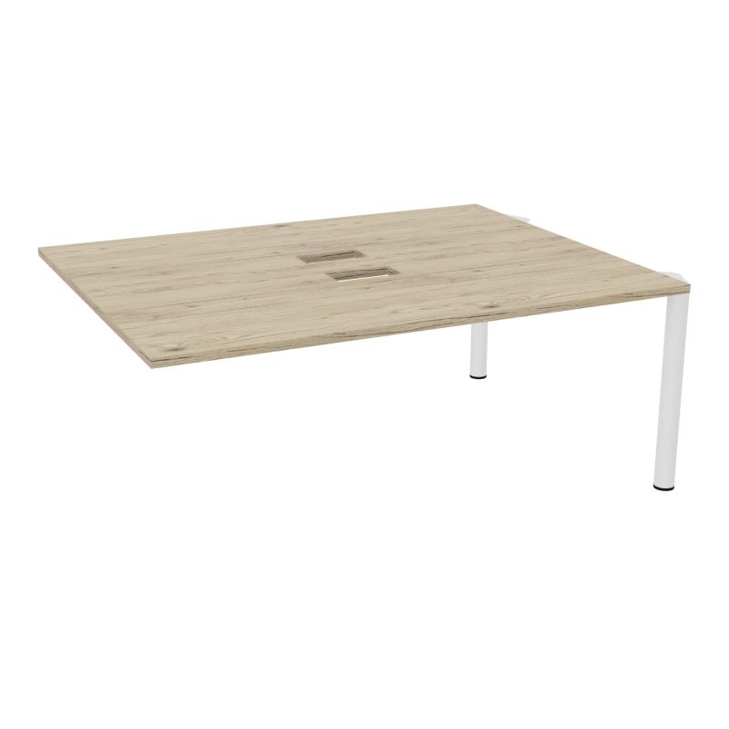 KIT EXTENSION POUR TABLES OVALES 6P L180XP140 CM (2X70) DÉC TRAPPE X2+GOULOTTE DBLE 4 PIE