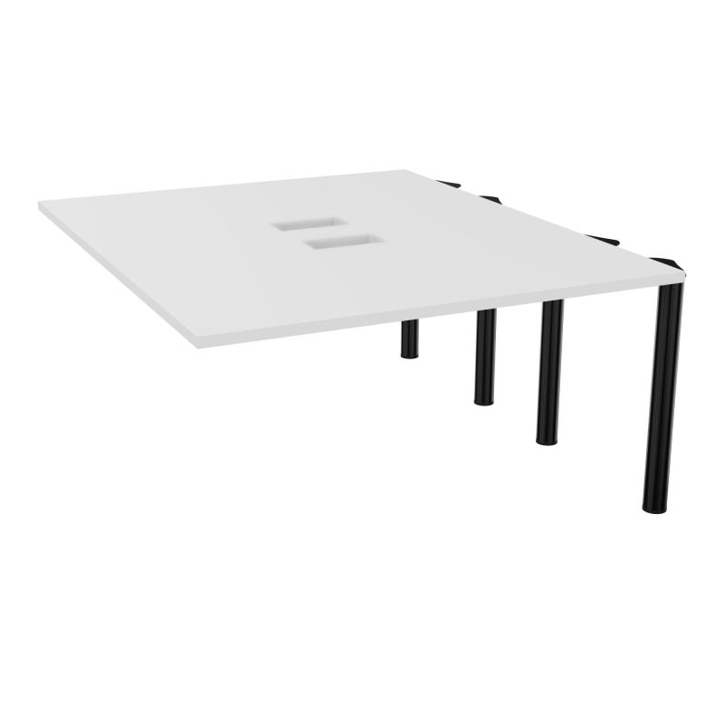 KIT EXTENSION POUR TABLES ELLIPTIQUES 4P L140XP170 CM (2X85) DÉC TRAPPE X2+GOULOTTE DBLE