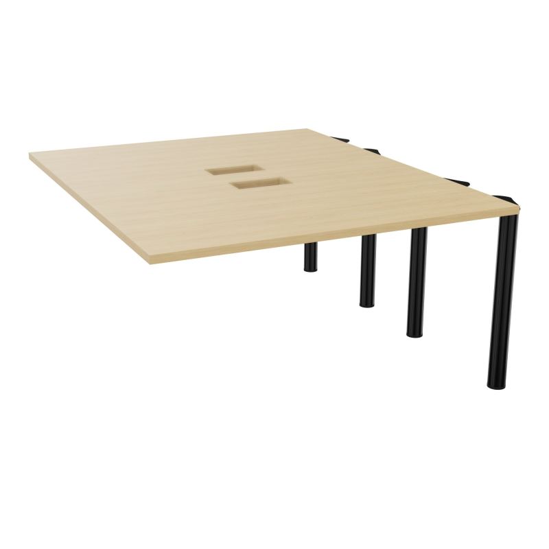 KIT EXTENSION POUR TABLES ELLIPTIQUES 4P L140XP170 CM (2X85) DÉC TRAPPE X2+GOULOTTE DBLE