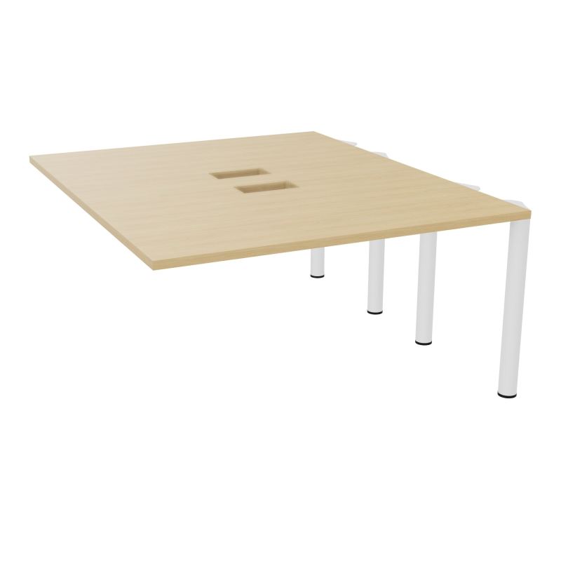 KIT EXTENSION POUR TABLES ELLIPTIQUES 4P L140XP170 CM (2X85) DÉC TRAPPE X2+GOULOTTE DBLE
