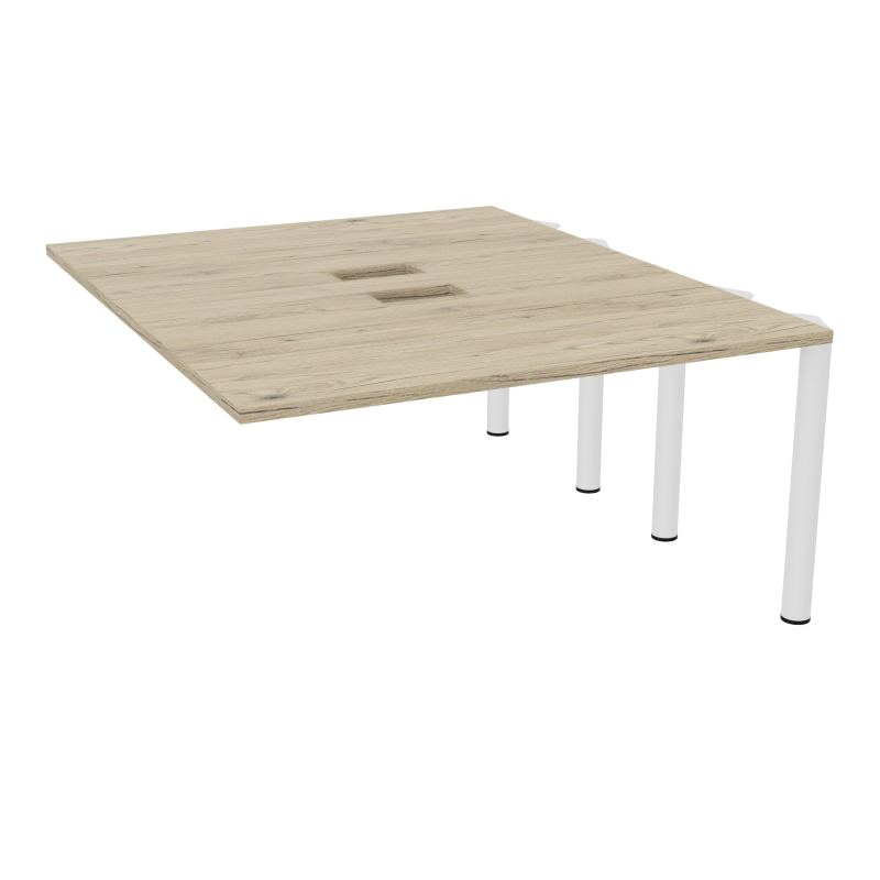 KIT EXTENSION POUR TABLES ELLIPTIQUES 4P L140XP170 CM (2X85) DÉC TRAPPE X2+GOULOTTE DBLE