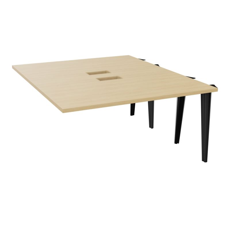 KIT EXTENSION POUR TABLES ELLIPTIQUES 4P L140XP170 CM (2X85) DÉC TRAPPE X2+GOULOTTE DBLE