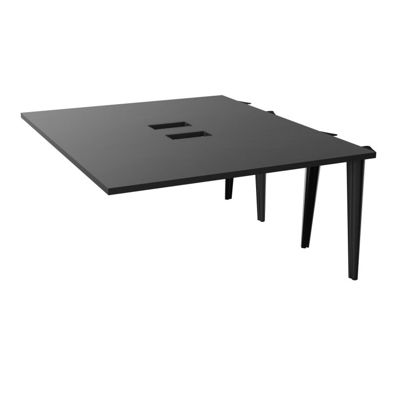 KIT EXTENSION POUR TABLES ELLIPTIQUES 4P L140XP170 CM (2X85) DÉC TRAPPE X2+GOULOTTE DBLE