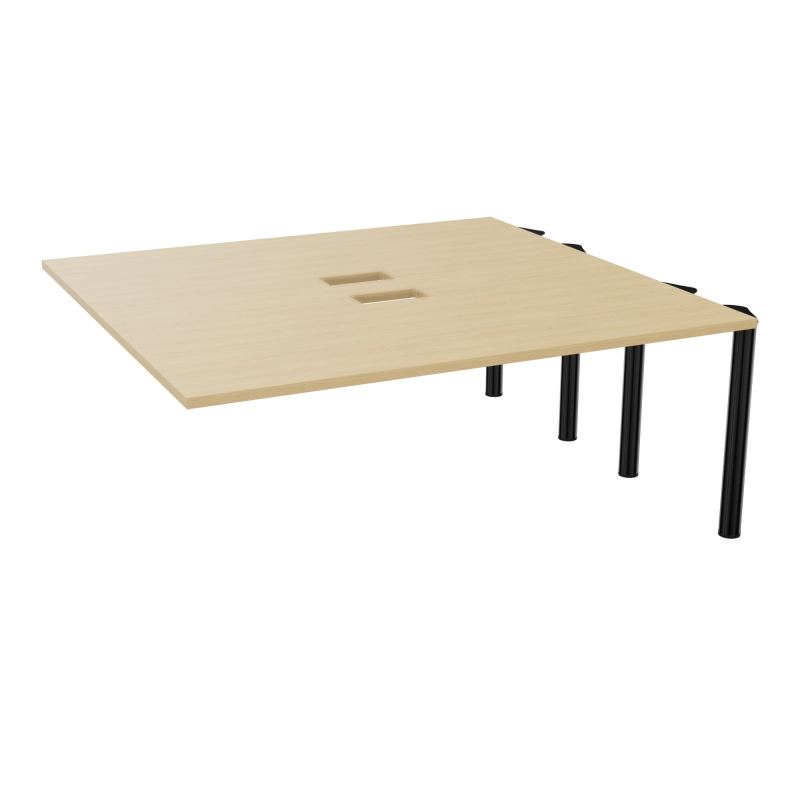 KIT EXTENSION POUR TABLES ELLIPTIQUES 6P L180XP170 CM (2X85) DÉC TRAPPE X2+GOULOTTE DBLE