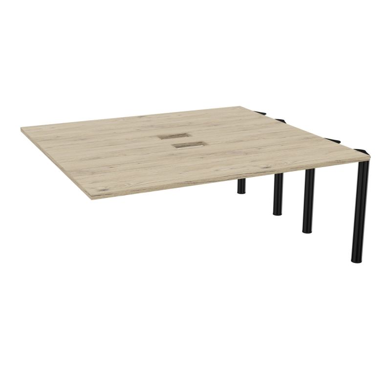 KIT EXTENSION POUR TABLES ELLIPTIQUES 6P L180XP170 CM (2X85) DÉC TRAPPE X2+GOULOTTE DBLE