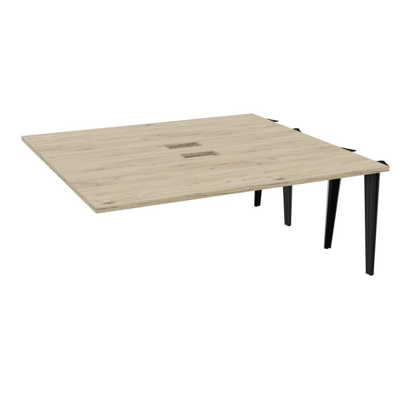 KIT EXTENSION POUR TABLES ELLIPTIQUES 6P L180XP170 CM (2X85) DÉC TRAPPE X2+GOULOTTE DBLE
